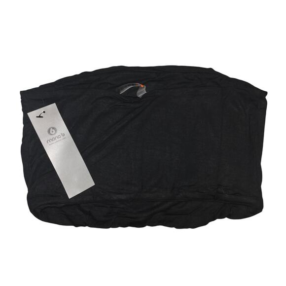 Mono B Black Bandeau Tank Top Bralette Large - Picture 3 of 5